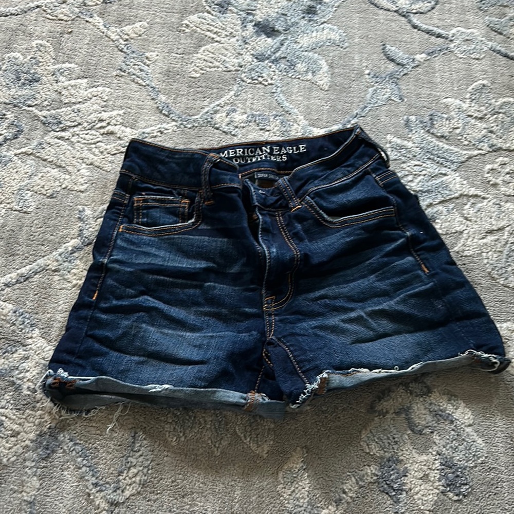 American eagle shorts dark denim